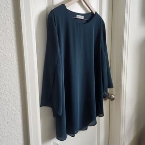 Lovely Teal 3/4 Sleeve Blouse